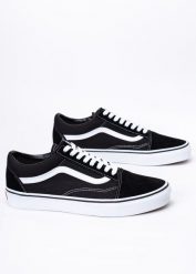 Tenisówki Vans Old Skool Czarne (VN000D3HY281). Czarne trampki damskie Vans, bez wzorów, z gumy, bez zapięcia. Za 279.99 zł.
