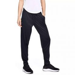 Spodnie dresowe damskie Under Armour Tech Pant 2.0 XS. Czarne spodnie dresowe damskie Under Armour, xs, bez wzorów, z dresówki. Za 89.99 zł.