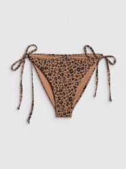 4F Dół od bikini damski - brązowy S. Brązowe bikini 4F, bez wzorów, z materiału. Za 49.99 zł.