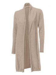 Heine Kardigan w kolorze beżowym rozmiar: 42. Brązowe kardigany damskie Heine, bez wzorów. Za 101.23 zł.