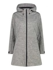 CMP Płaszcz softshellowy w kolorze szarym rozmiar: 38. Szare płaszcze damskie CMP, bez wzorów, bez kaptura. Za 196.24 zł.