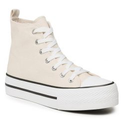 Trampki Jenny Fairy. Brązowe trampki damskie Jenny Fairy, bez wzorów, bez zapięcia. Za 94.99 zł.