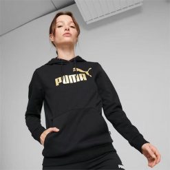 Bluza sportowa damska Puma ESS+ METALLIC LOGO. Bluzy damskie Puma, xs, bez wzorów, bez kaptura. Za 199.00 zł.