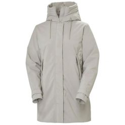 Damska kurtka wodoodporna Helly Hansen Victoria Ins Mid. Szare kurtki damskie Helly Hansen, na jesień, l, bez wzorów, z materiału, bez kaptura. Za 884.50 zł.