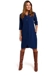 Stylove Sukienka w kolorze granatowym rozmiar: S. Niebieskie sukienki damskie Stylove, bez wzorów, bez ramiączek. Za 237.73 zł.