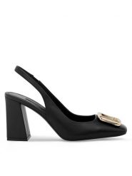 GINO ROSSI Czółenka SILVA-SL2275-1 Czarny. Czarne czółenka damskie Gino Rossi, bez wzorów, ze skóry, bez obcasa. Za 97.99 zł.