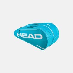 Torba na rakiety tenisowe Head Tour. Niebieskie torby sportowe Head, bez wzorów, z materiału. Za 365.50 zł.