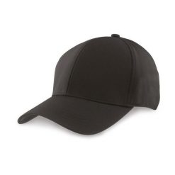 Czapka z daszkiem Result Flexfit Fitted. Czarne czapki z daszkiem damskie RESULT, bez wzorów, z bawełny. Za 53.25 zł.