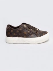 Sneakersy damskie ze skóry ekologicznej brązowe RR274357 803. Brązowe obuwie sportowe damskie Big Star, z materiału, bez zapięcia, trekkingowe. W wyprzedaży za 89.00 zł.
