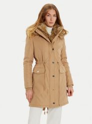 Marciano Guess Parka 4BGL12 7182A Écru Regular Fit. Parki damskie Marciano Guess, z syntetyku, bez kaptura. Za 1,429.00 zł.