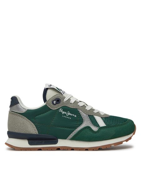 Pepe Jeans Sneakersy Brit Young B PBS40003 Zielony. Zielone buty sportowe chłopięce Pepe Jeans, z jeansu, bez zapięcia. Za 309.99 zł.