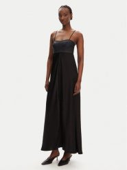 PINKO Sukienka wieczorowa Anymore 104844 A2BV Czarny Regular Fit. Czarne sukienki damskie Pinko, bez wzorów, z syntetyku, wizytowe, bez ramiączek. Za 1,689.00 zł.