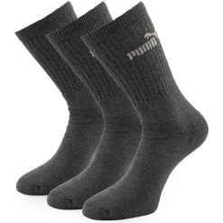 Skarpety Puma Crew Sock 3 szt. Szare 35-38. Szare skarpetki damskie Puma, bez wzorów, z materiału. Za 151.99 zł.