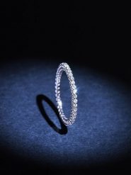 DIAMANTA Złoty pierścionek "Tour complet Forever" z diamentami rozmiar: 49. Szare pierścionki damskie DIAMANTA, z diamentem, złote. Za 3,642.10 zł.