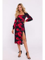 Made of emotion Sukienka w kolorze czerwono-czarnym rozmiar: XL. Czarne sukienki damskie Made Of Emotion, bez wzorów, bez ramiączek. Za 154.99 zł.