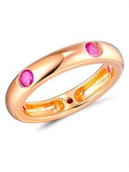 Les Favorites Pozłacany pierścionek z cyrkoniami rozmiar: 54. Różowe pierścionki damskie Les Favorites, z cyrkonią, pozłacane. Za 122.67 zł.