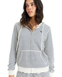 Bluza z kapturem dla Kobiety PERFECT STRIPE Niebieski. Niebieskie bluzy damskie Roxy, s, bez wzorów, z bawełny, z kapturem. Za 310.60 zł.