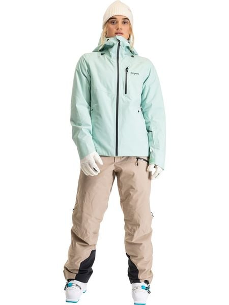 Bergans Kurtka narciarska "Oppdal" w kolorze zielonym rozmiar: L. Zielone kurtki sportowe damskie Bergans, l, bez wzorów, z materiału, bez kaptura. Za 1,136.72 zł.