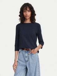 Weekend Max Mara Bluzka Multia 2625946021 Granatowy Regular Fit. Niebieskie bluzki damskie Weekend Max Mara, l, bez wzorów, z bawełny, bez kołnierzyka, bez ramiączek. Za 324.99 zł.