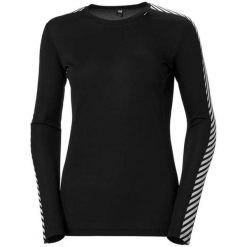 Bluza damska Helly Hansen lifa crew. Czarne bluzy damskie Helly Hansen, l, bez wzorów, bez kaptura. W wyprzedaży za 179.75 zł.