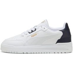Adidasy Puma Shuffle Downtown, Dla obu płci. Białe obuwie sportowe casual damskie Puma, ze skóry ekologicznej, bez zapięcia. Za 390.00 zł.