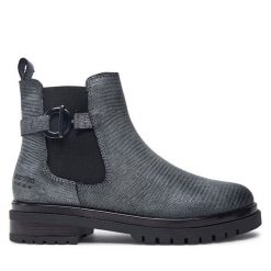 Botki Josef Seibel. Szare botki damskie Josef Seibel, bez obcasa, na płaskiej podeszwie, bez zapięcia. Za 499.99 zł.