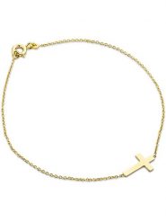 Revoni Złota bransoletka z elementem ozdobnym rozmiar: onesize. Żółte bransoletki damskie Revoni, złote. Za 565.99 zł.