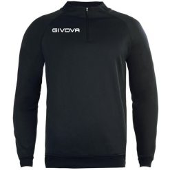 Bluza piłkarska dla dorosłych Givova Maglia Tecnica czarna. Czarne bluzy damskie Givova, m, bez wzorów, bez kaptura. Za 87.15 zł.