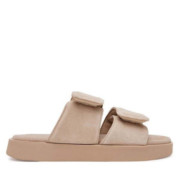 Klapki Inuikii. Brązowe klapki damskie Inuikii, bez wzorów, bez obcasa, bez zapięcia. Za 1,009.00 zł.