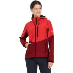 Damska kurtka wodoodporna Whistler Softshell Rodney M W-PRO 8000. Czerwone kurtki damskie WHISTLER, m, bez wzorów, z softshellu, bez kaptura. Za 299.00 zł.
