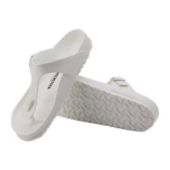 Japonki Birkenstock Gizeh Eva 0128221 białe. Białe klapki damskie bez wzorów, z materiału, bez obcasa, bez zapięcia. Za 316.64 zł.