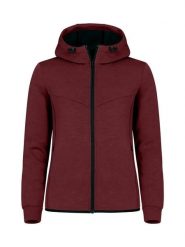 Clique Hayden Women kurtka z kapturem z miękkiego materiału air-layer – Burgundy. Czerwone kurtki damskie CLIQUE, m, bez wzorów, z elastanu, z kapturem. Za 237.89 zł.