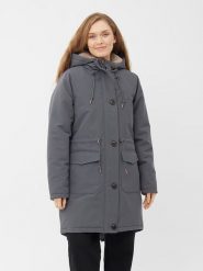 Derbe Parka w kolorze szarym rozmiar: 40. Szare parki damskie Derbe, bez kaptura. Za 490.95 zł.