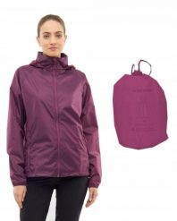 Kurtka przeciwdeszczow dla kobiet Viking Rainier Lady. Fioletowe kurtki sportowe damskie Viking, s, bez wzorów, z materiału, bez kaptura. Za 181.99 zł.