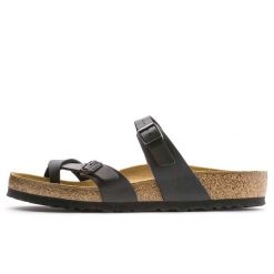 Kapcie Birkenstock Mayari Czarny Dorosłych. Czarne kapcie damskie Birkenstock, z materiału. Za 399.35 zł.