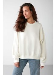 Happiness Istanbul Bluza w kolorze kremowym rozmiar: M. Brązowe bluzy damskie Happiness Istanbul, m, bez wzorów, bez kaptura. Za 117.73 zł.