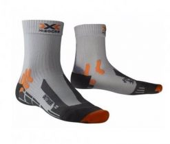 Skarpetki trekkingowe damskie X-Socks® Outdoor sportowe. Szare skarpetki damskie X Socks, bez wzorów, z elastanu. Za 44.49 zł.