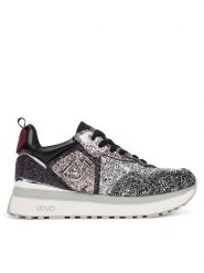 Liu Jo Sneakersy Maxi Wonder Glitter 01 BF5009 TX007 Srebrny. Szare obuwie sportowe damskie Liu Jo, z tworzywa sztucznego, bez zapięcia. Za 529.99 zł.