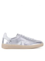 Rieker Revolution Lifestyle Sneakersy W2200-90 Srebrny. Szare obuwie sportowe damskie Rieker Revolution Lifestyle, ze skóry, bez zapięcia. Za 379.99 zł.