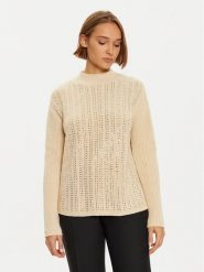LOLA CASADEMUNT Sweter LF2411010 Écru Regular Fit. Swetry klasyczne damskie LOLA CASADEMUNT, xl, z bawełny, bez kołnierzyka. Za 339.99 zł.