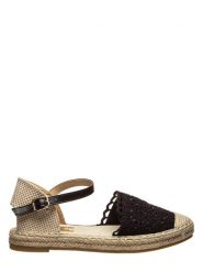 Foreverfolie Espadryle w kolorze czarnym rozmiar: 36. Czarne espadryle damskie Foreverfolie, bez wzorów, z dzianiny, bez obcasa. Za 79.03 zł.