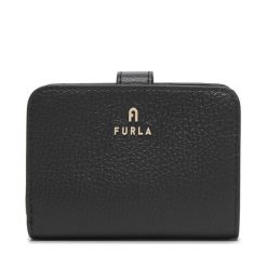Portfel Furla. Czarne portfele damskie Furla, bez wzorów. Za 674.99 zł.