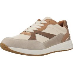 Buty GEOX D BULMYA Beżowy. Brązowe obuwie trekkingowe damskie Geox, z tkaniny, bez zapięcia. Za 395.80 zł.