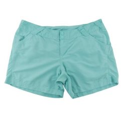 Columbia szorty damskie PFG. Niebieskie spodenki sportowe damskie Columbia, l, bez wzorów, z materiału, trekkingowe. Za 106.46 zł.