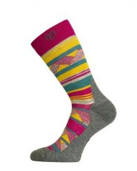 Skarpety Trekkingowe Lasting WLI 80% Merino Wool Różowy (408) M (38-41). Czerwone skarpetki damskie LASTING, bez wzorów, z dzianiny. Za 65.00 zł.