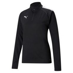 Damski top treningowy 1/4 zip Puma Team Liga. Białe swetry klasyczne damskie Puma, na zimę, m, z dresówki, bez kołnierzyka. Za 189.55 zł.