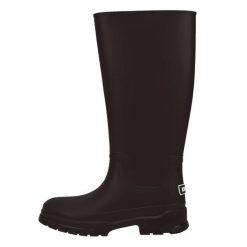 Damskie Codzienne Wodoodporne Gumowe Brązowe Kalosze Kubota 40. Brązowe kalosze damskie Kubota, bez wzorów, z gumy, przed kolano. Za 209.99 zł.