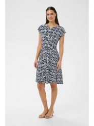 Kaffe Sukienka w kolorze granatowo-białym rozmiar: S. Niebieskie sukienki damskie Kaffe, bez wzorów, z tkaniny, bez ramiączek. Za 165.99 zł.