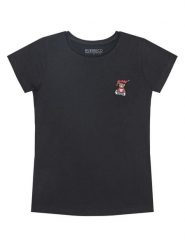 Guess T-Shirt J5RI44 J1314 Czarny Regular Fit. Czarne koszulki i t-shirty dziewczęce Guess, z aplikacjami, z bawełny, bez kołnierzyka, bez ramiączek. Za 59.99 zł.