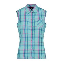 Koszula damska turystyczne CMP 32T7106. Niebieskie koszule damskie CMP, na lato, xl, bez wzorów, z tkaniny, sportowe, bez kołnierzyka, bez ramiączek. Za 69.99 zł.